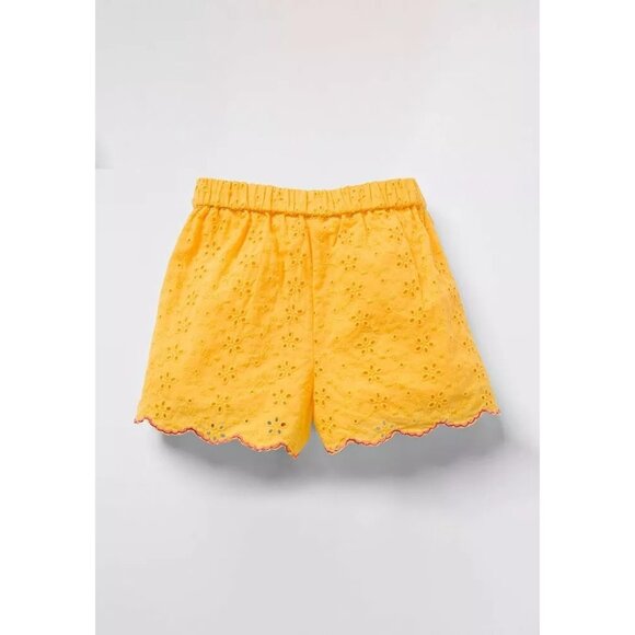 Matilda Jane Enchanted Garden Ramona Yellow Tulip Front Embroidered Shorts 10 NW - Picture 7 of 7